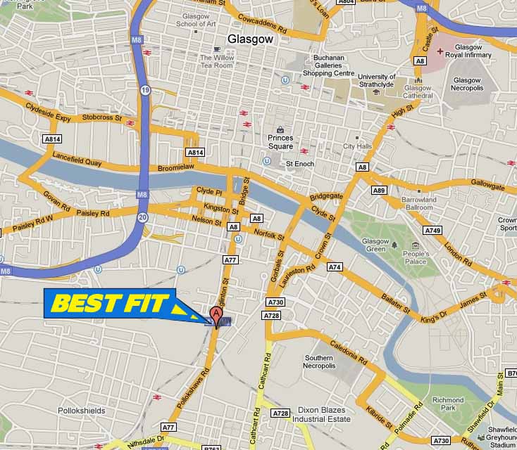Fiat Diagnostics and Servicing - Our Glasgow Service Site  is located just off the M8, a few minutes from the city centre on the main road on the South side of Glasgow.
